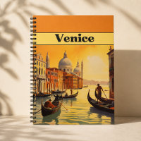 Vintage Travel Poster Style Grand Canal Italy