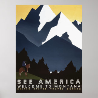 Vintage Travel Poster - United States