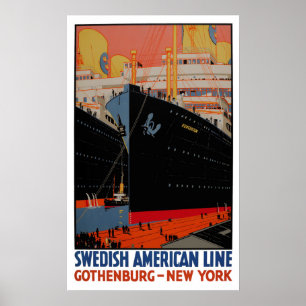 Vintage Travel Poster - United States Gothenburg