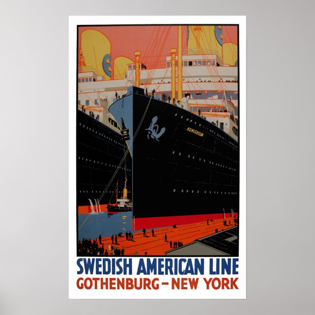 Vintage Travel Poster - United States Gothenburg (Front)