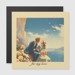 Vintage Travel Poster, Valentine customisable