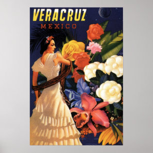 Vintage Travel Poster - Veracruz Mexico