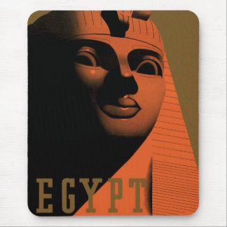Vintage Travel Poster with Sphinx, Egypt, Africa Mouse Pad