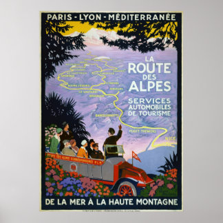 Vintage Travel Posters — La Route des Alpes