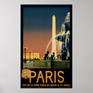 Vintage Travel Posters - Paris France
