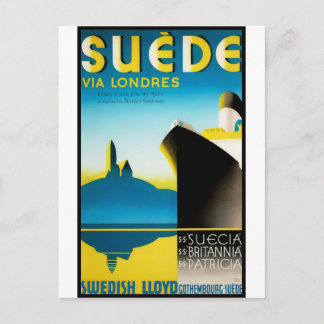 Vintage Travel Posters: Suede via London Postcard
