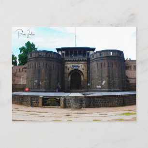 Vintage travel Pune India maharashtra Vacation Postcard