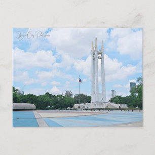 Vintage travel Quezon City Philippines city retro Postcard