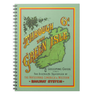 Vintage Travel Railroad Tourist Guide to Ireland Notebook