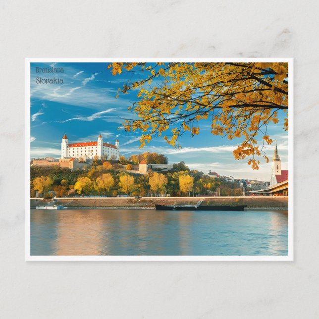 vintage travel retro bratislava Slovakia Slovaquie Postcard (Front)