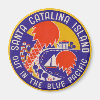 Vintage Travel - Santa Catalina Island Magnet