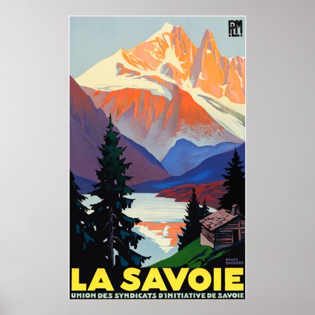 Vintage Travel - Savoy - La Savoie France Poster (Front)