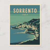 Vintage Travel Sorrento Italy Retro Graphic