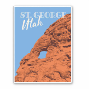 Vintage Travel St. George Utah rock formation hike