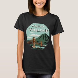 Vintage Travel, Tamalpais Mountain or Mount Tam T-Shirt