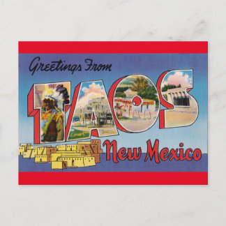 Vintage Travel - TAOS, NEW MEXICO Postcard