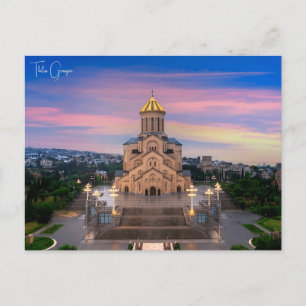 vintage travel Tbilisi Georgia Buildings Cityscape Postcard