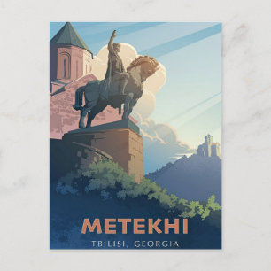 vintage travel Tbilisi Georgia Buildings Cityscape Postcard