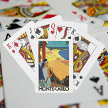 Vintage Travel, Tennis, Sports, Monte Carlo Monaco Playing Cards<br><div class="desc">Vintage illustration European travel poster or luggage label from Monte Carlo in Monaco featuring a couple holding tennis rackets and watching a tennis tournament near the beach and the beautiful blue Mediterranean Sea. Love and romance on the tennis courts. Monte Carlo is most famous for its casino, Le Grand Casino....</div>