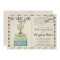 Vintage Travel Themed Baby Shower Invitation