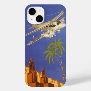 Vintage Travel to Cairo, Eygpt, Biplane Aeroplane Case-Mate iPhone 14 Case