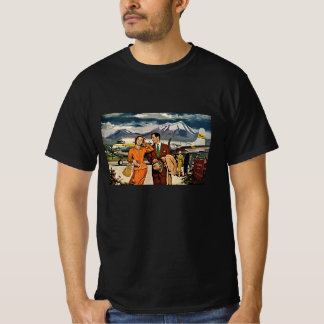 Vintage Travel, Tourists at Panagra Airport Tarmac T-Shirt