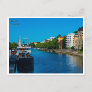 vintage travel Turku Finland Finlande tourism Postcard