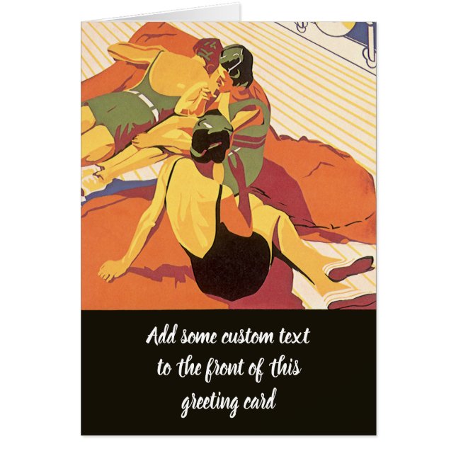 Vintage Travel, Vacation on a Cruise Ship (Front)