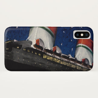 Vintage Travel, Vacation on a Cruise Ship at Night Case-Mate iPhone Case
