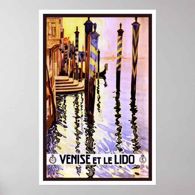 Vintage travel, Venice Poster (Front)