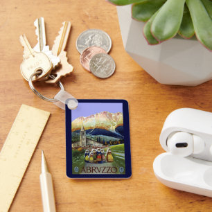 Vintage Travel, Women of Abruzzo, Italy Key Ring