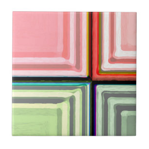 Vintage Treasures - Abstract Art Tile
