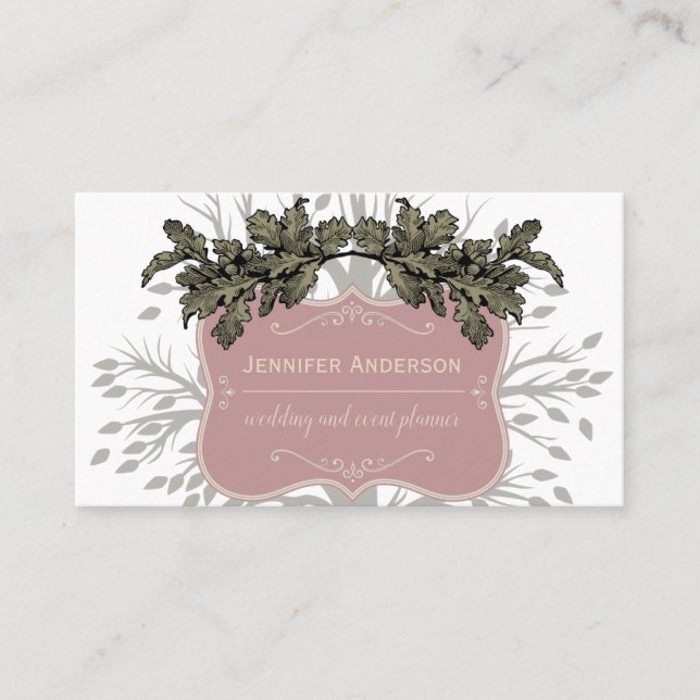 Vintage Tree Business Card (Front)