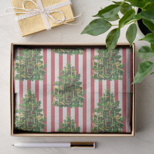 Vintage Tree Christmas Tissue Paper