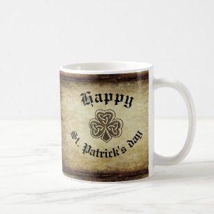 Vintage trendy grundge Irish shamrock Coffee Mug