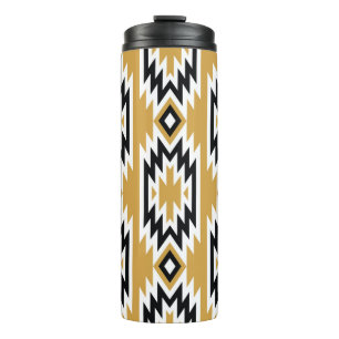 vintage trendy seamless decorative ethnic pattern. thermal tumbler