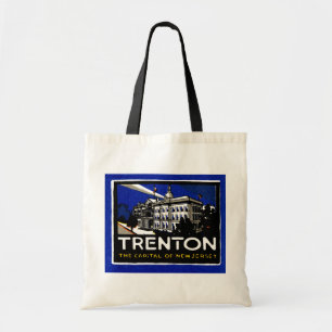 Vintage Trenton NJ Poster Tote Bag