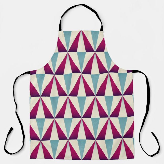 Vintage triangle geometric seamless pattern. apron (Front)