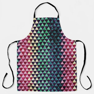 Vintage Triangle Geometric Seamless Pattern Apron