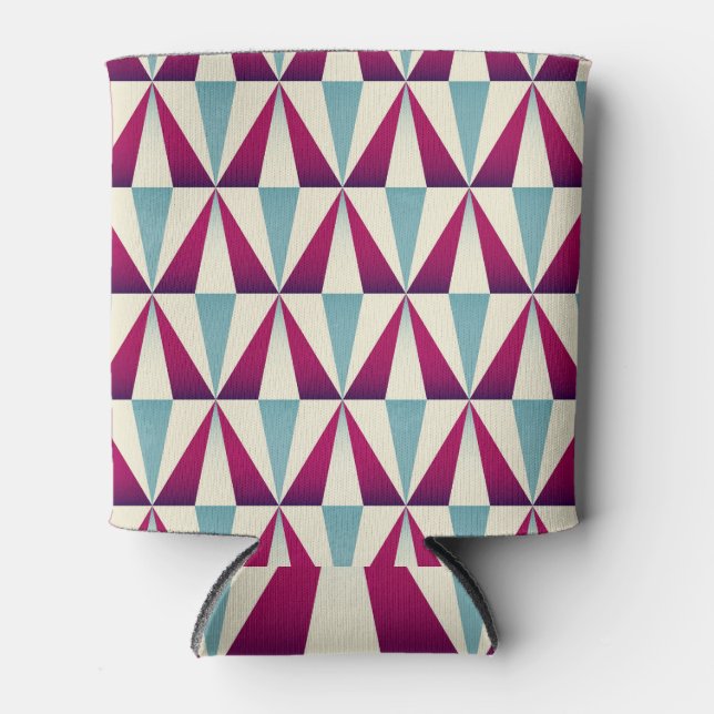 Vintage triangle geometric seamless pattern. can cooler (Front)