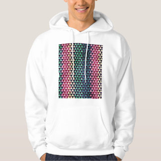 Vintage Triangle Geometric Seamless Pattern Hoodie