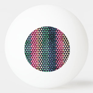 Vintage Triangle Geometric Seamless Pattern Ping Pong Ball