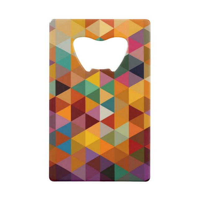 Vintage Triangles Pattern Background. (Front)
