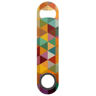 Vintage Triangles Pattern Background.