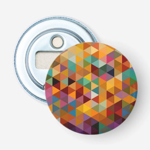 Vintage Triangles Pattern Background. Bottle Opener
