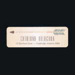 Vintage Tribal Arrow Wedding Address Label<br><div class="desc">This is a part of a wedding suite - matching items are available. Other colours are available.</div>