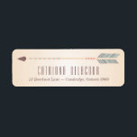 Vintage Tribal Arrow Wedding Address Label<br><div class="desc">This is a part of a wedding suite - matching items are available. Other colours are available.</div>