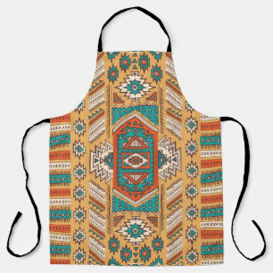 Vintage tribal ethnic seamless illustration patter apron