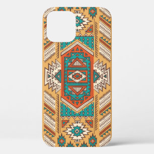 Vintage tribal ethnic seamless illustration patter iPhone 12 case