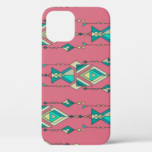 Vintage Tribal: Ethnic Seamless Pattern iPhone 12 Case